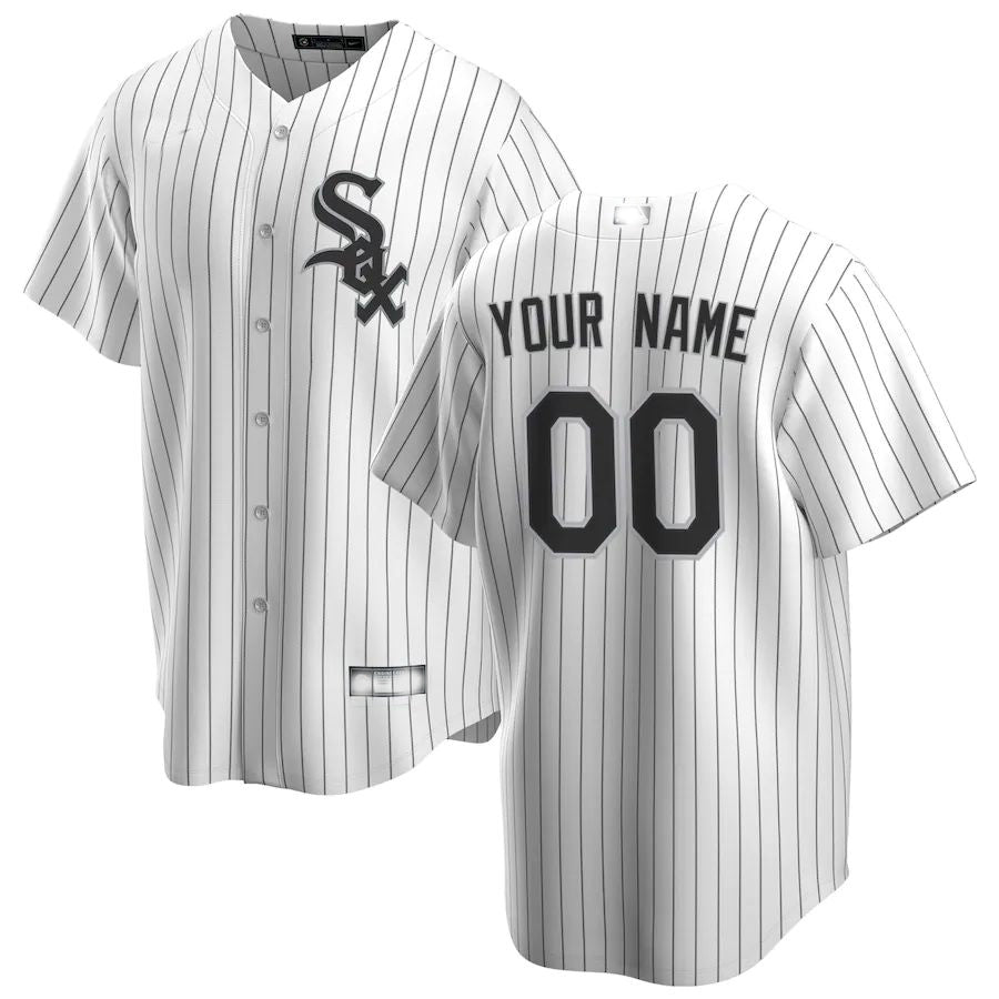 Chicago White Sox Stitches Youth Team Logo Jersey - Black