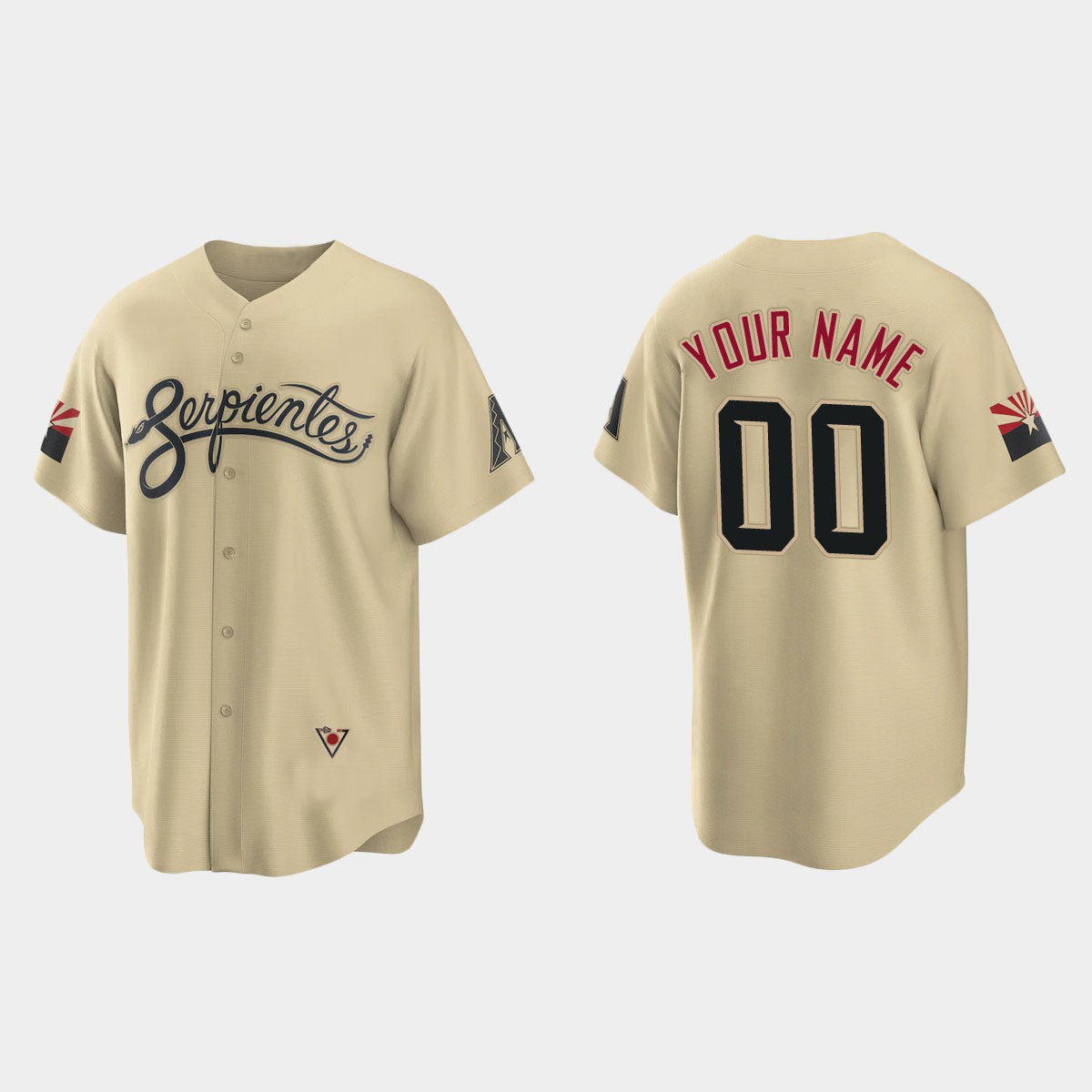 Custom 2022 Baseball Jerseys A.Diamondback Gold Stitched City Connect