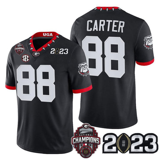 G.Bulldogs #88 Jalen Carter BLACK College Football Jersey Stitched American College Jerseys