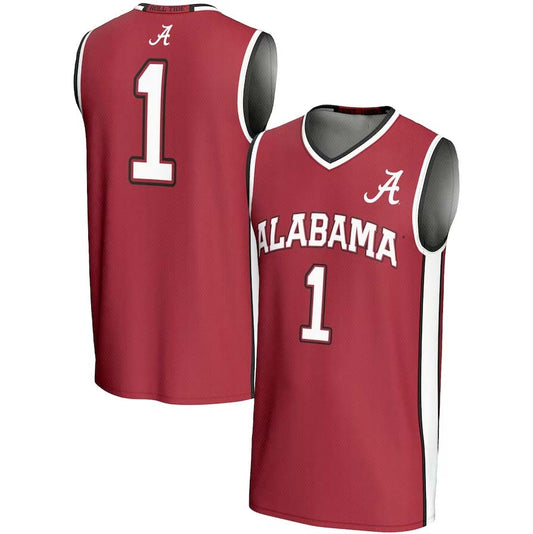 #1 A.Crimson Tide GameDay Greats Lightweight Basketball Jersey - Crimson Stitched American College Jerseys