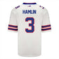 B.Bills #3 Damar Hamlin Game Jersey - White Football Jerseys