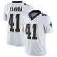 NO.Saints #41 Alvin Kamara White Vapor Untouchable Limited Jersey Stitched American Football Jersey