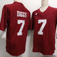 A.Crimson Tide #7 Trevon Diggs Red FUSE  American College Jerseys