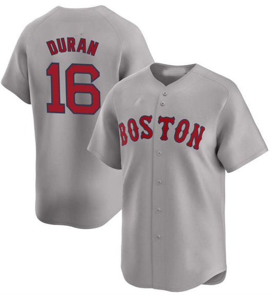 Boston Red Sox #16 Jarren Duran Gray 2024 Away Limited Stitched Baseball Jersey