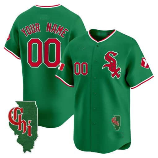 Custom Chicago White Sox Mexico Vapor Premier Limited – Illinois Patch – All Stitched Baseball Jersey