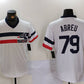 Chicago White Sox #79 Jose Abreu White NEW Throwback Cool Base Baseball Jerseys