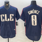 Cleveland Guardians #0 Andres Gimenez Navy 2024 City Connect Limited Stitched Baseball Jerseys