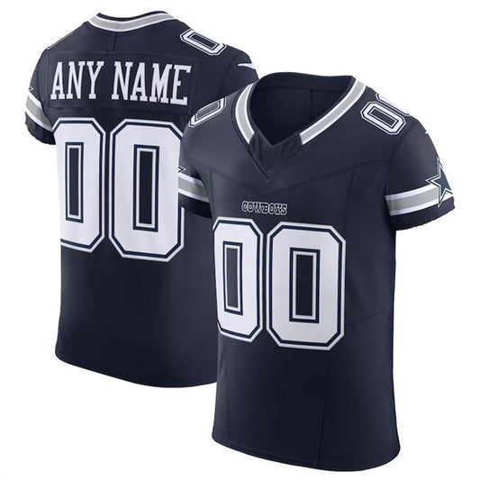 Custom D.Cowboys Navy Scarlet Vapor F.U.S.E. Elite  Jersey Stitched American Football Jerseys