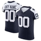 Custom D.Cowboys Navy Scarlet Vapor F.U.S.E. Elite  Jersey Stitched American Football Jerseys