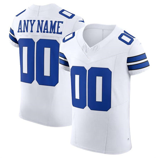 Custom D.Cowboys White Scarlet Vapor F.U.S.E. Elite  Jersey Stitched American Football Jerseys