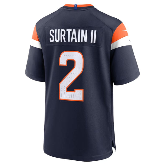 D.Broncos #2 Patrick Surtain II Alternate Game Jersey - Navy American Football Jerseys