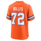 D.Broncos #72 Garrett Bolles Orange Mile High Collection 1977 Throwback Player Game Football Jerseys