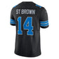 D.Lions #14 Amon-Ra St. Brown 2nd Alternate Vapor F.U.S.E. Limited Jersey - Black American Football Jerseys