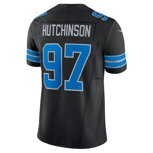 D.Lions #97 Aidan Hutchinson 2nd Alternate Vapor F.U.S.E. Limited Jersey - Black American Football Jerseys