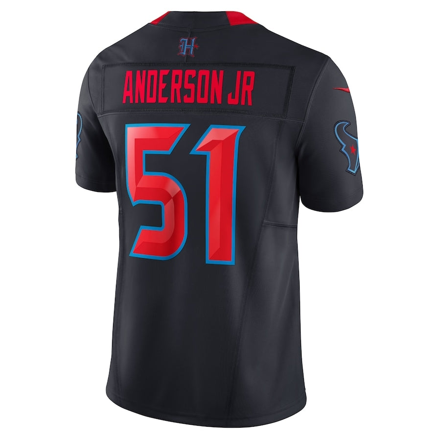 H.Texans #51 Will Anderson Jr. 2nd Alternate Vapor F.U.S.E. Limited Je ...