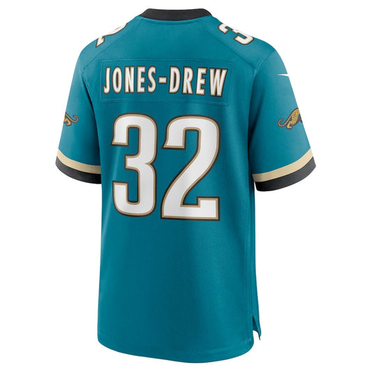 J.Jaguars #32 Maurice Jones-Drew Prowler Throwback Retired Player Game Jersey - Teal Football Jerseys