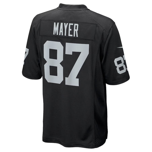 L.Raiders #87 Michael Mayer 2023 Draft Pick Game Jersey - Black American Football Jerseys