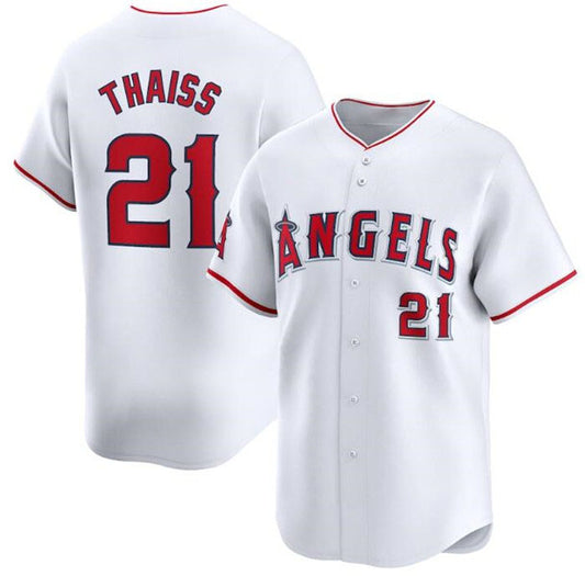 Los Angeles Angels #21 Matt Thaisse White Home Limited Baseball Stitched Jersey