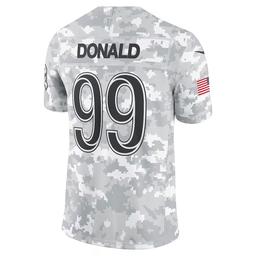 LA.Rams #99 Aaron Donald Arctic Camo 2024 Salute to Service Retired Player Limited Stitched American Football Jerseys