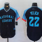 Milwaukee Brewers #22 Christian Yelich Navy 2024 All Star Limited Stitched Baseball Jerseys