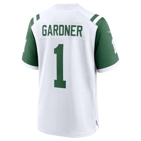 NY.Jets #1 Ahmad Sauce Gardner Classic Alternate Game Jersey - White American Football Jerseys