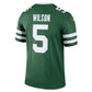 NY.Jets #5 Garrett Wilson Legend Jersey - Legacy Green American Football Jerseys