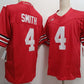 O.State Buckeyes #4 Jeremiah Smith Red FUSE Football Stitched American College Jerseys