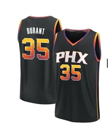 P.Suns #35  Kevin Durant Unisex 2022-23 Swingman Jersey Statement Edition  Black Stitched Basketball Jersey