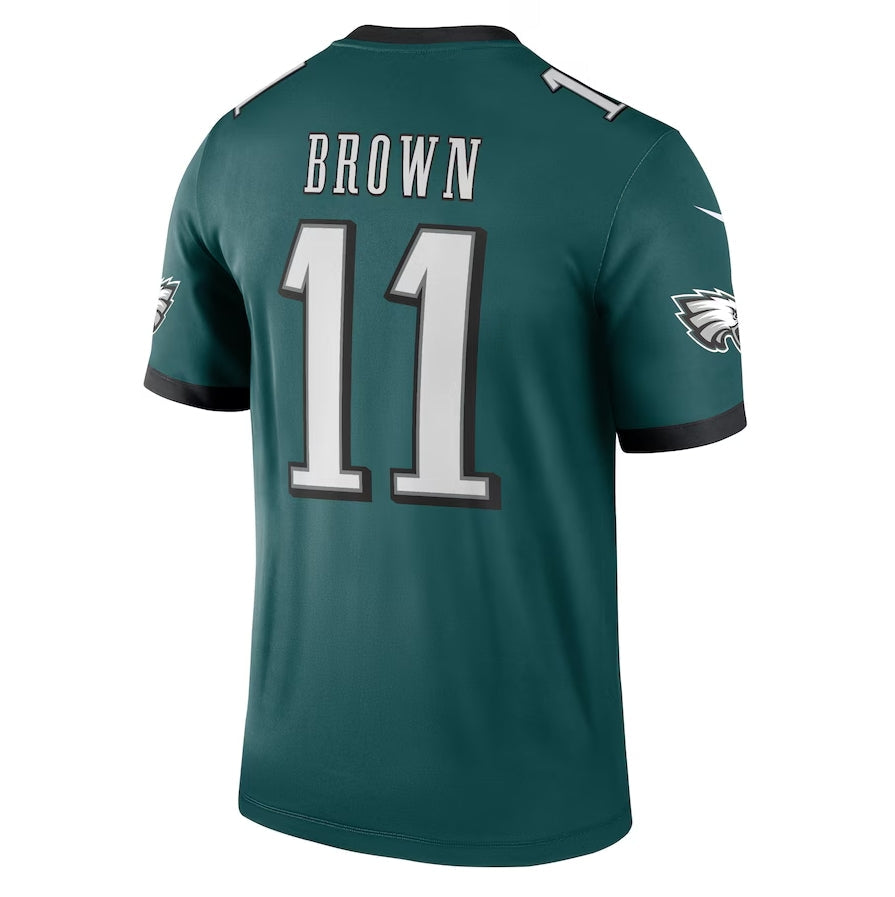 P.Eagles #11 A.J. Brown Legend Jersey - Midnight Green American Footba ...