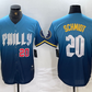 Philadelphia Phillies #20 Mike Schmidt Blue 2024 City Cool Base Baseball Jersey