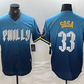 Philadelphia Phillies #33 Edmundo Sosa Blue 2024 City Connect Limited Stitched Baseball Jersey