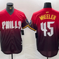 Philadelphia Phillies #45 Zack Wheeler Red 2024 City Cool Base Baseball Jersey