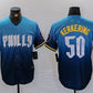 Philadelphia Phillies #50 Orion Kerkering Blue 2024 City Connect Limited Stitched Baseball Jersey