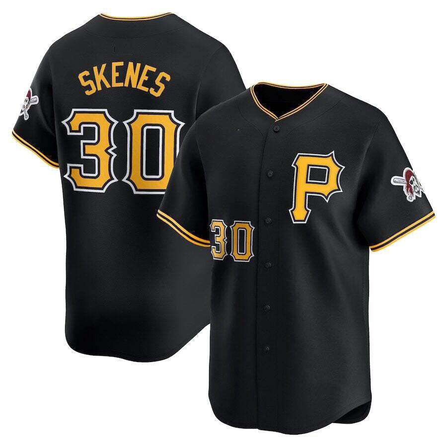 Pittsburgh Pirates #30 Paul Skenes Black Alt Limited Baseball Jersey ...