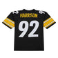 P.Steelers #92 James Harrison Mitchell & Ness Black Legacy Replica American Football Jerseys