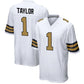 NO.Saints #1 Alontae Taylor White Game Player Jersey Stitched American Football Jerseys