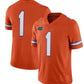 #1 F.Gators Jordan Brand Alternate Game Jersey Orange Stitched American College Jerseys