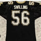 NO.Saints #56 Pat Swilling Black Game Jersey Stitched American Football Jerseys