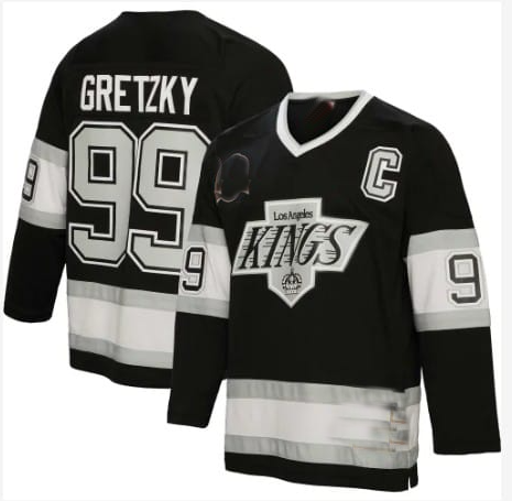 LA.Kings #99 Wayne Gretzky Autographed BlACK Reebok Premier Jersey Stitched American Hockey Jerseys