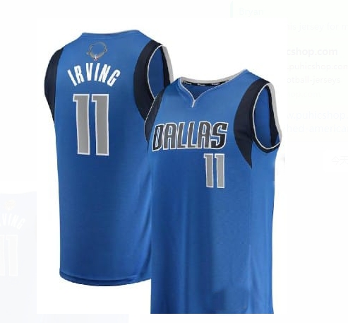 B.Nets #11 Kyrie Irving BLUE Icon Edition Stitched American Basketball Jersey