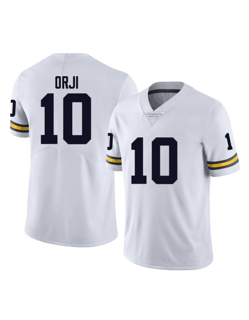 M.Wolverines #10 Alex Orji white Stitched Jersey College Jerseys