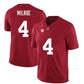 A.Crimson Tide #4 Jalen Milroe NIL Replica Football Jersey Crimson Stitched American College Jerseys