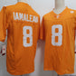 T.Volunteers #8 Nico Iamaleava Orange Stitched American College Jerseys