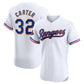 Texas Rangers #32 Evan Carter 2024 Gold Collection Elite Player Jersey – White Baseball Jerseys