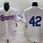 Texas Rangers #42 Jackie Robinson White Cool Base Stitched Baseball Jersey