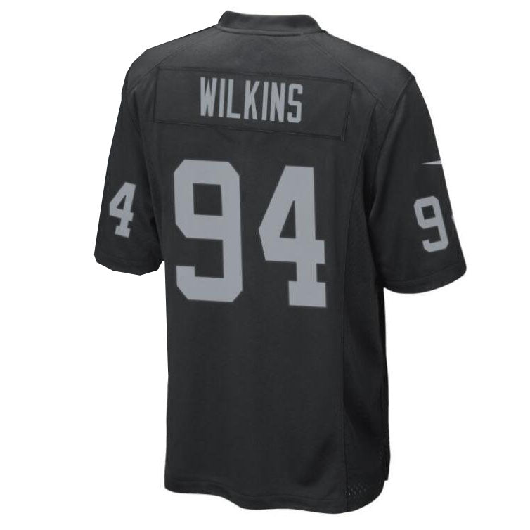 L.Raiders #94 Christian Wilkins Black Retired Team Player Jersey Stitched American Football Jerseys