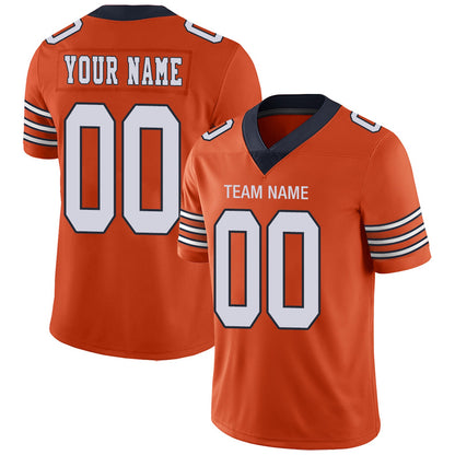 Custom C.Bears Football Jerseys Team Player or Personalized Design Your Own Name for Men's Women's Youth Jerseys Navy