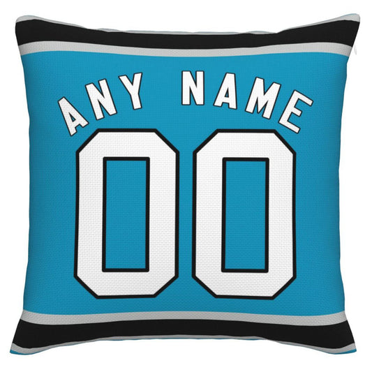 Custom C.Panthers Pillow Football Team Decorative Throw Pillow Case Print Personalized Football Style Fans Letters & Number Birthday Gift Football Pillows