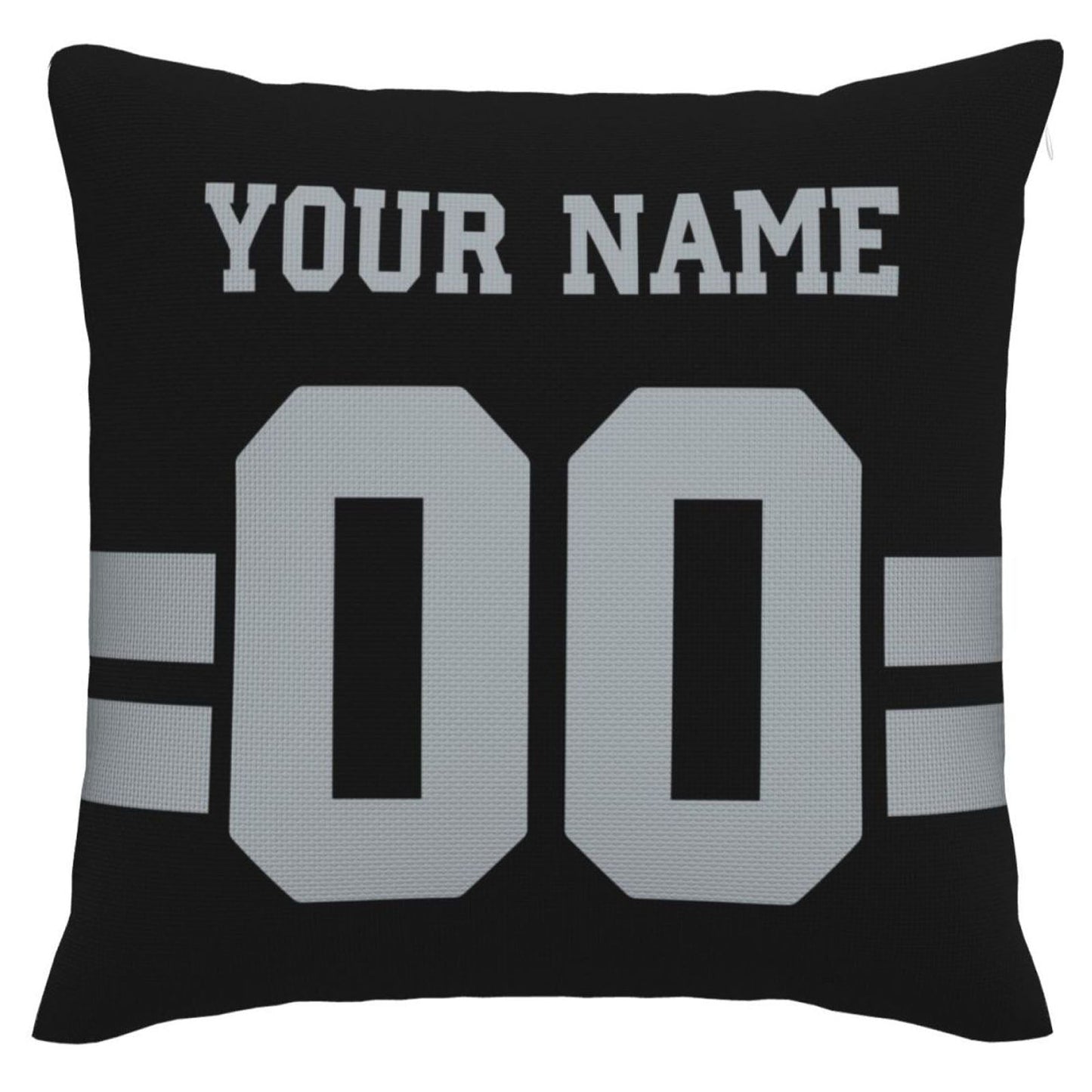 Custom L.Raiders Pillow Decorative Throw Pillow Case - Print Personalized Football Team Fans Name & Number Birthday Gift Football Pillows