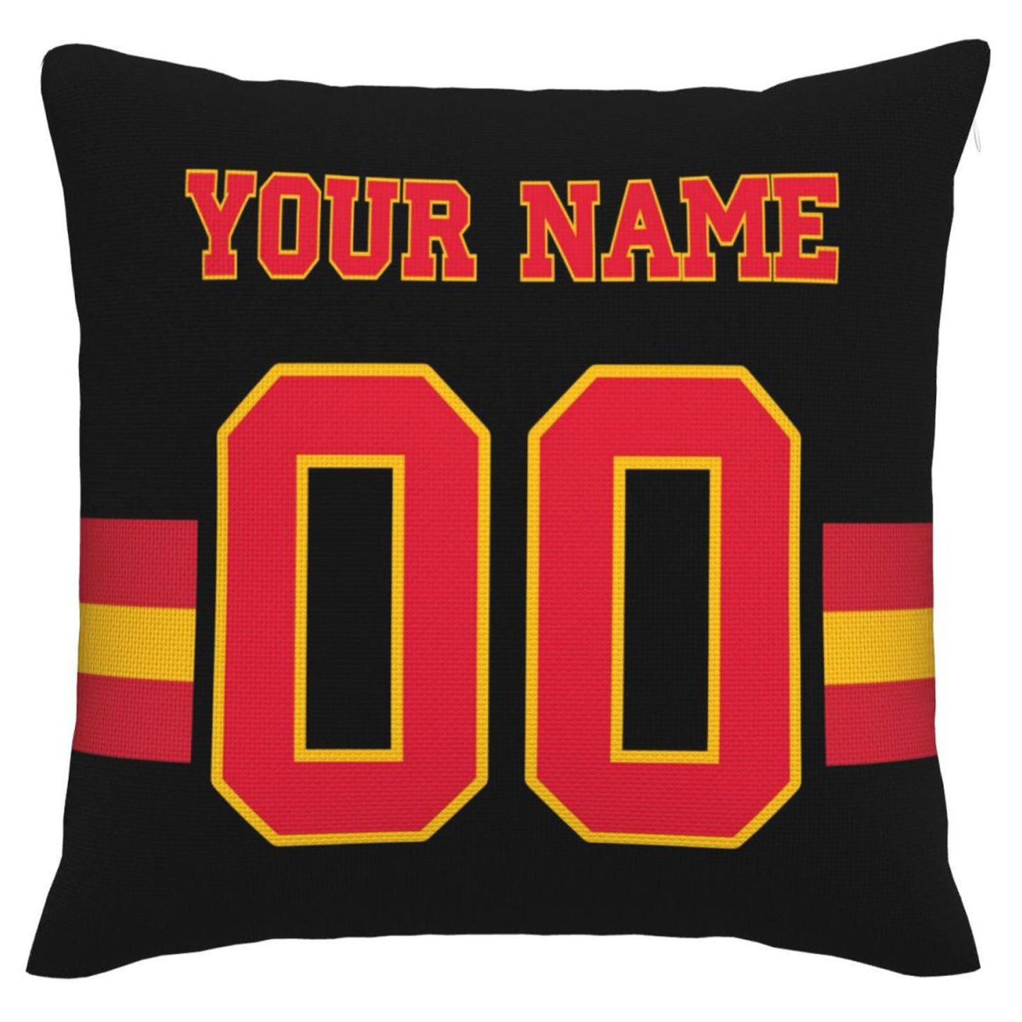 Custom KC.Chiefs Pillow Decorative Throw Pillow Case - Print Personalized Football Team Fans Name & Number Birthday Gift Football Pillows